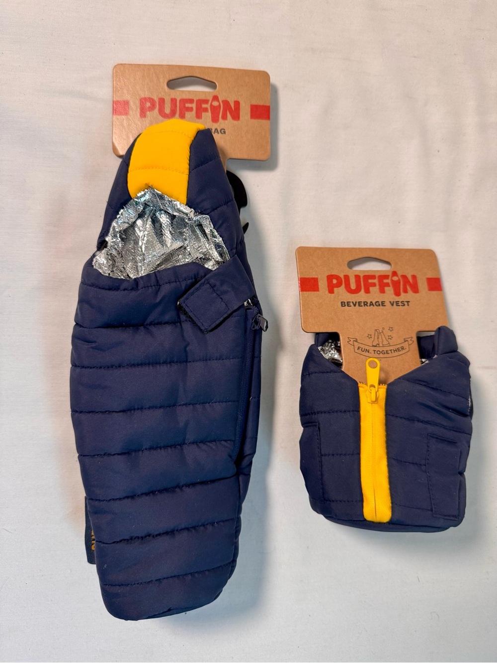 Puffin Beverage Vest and Bag NEW